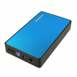 Simplecom SE325 Tool Free 3.5" SATA HDD to USB 3.0 Hard Drive Enclosure - Blue Enclosure