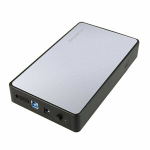 Simplecom SE325 Tool Free 3.5" SATA HDD to USB 3.0 Hard Drive Enclosure - Silver Enclosure