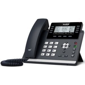 Yealink T43U 12 Line IP phone, 3.7" 360x160 pixel Graphical LCD with backlight, Dual USB Ports, POE Support, Wall Mountable, ( T42S )