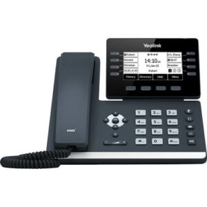 Yealink SIP-T53, 12 Line IP HD Phone, 3.7" 360 x 160 greyscale screen, HD voice, Dual Gig Ports, USB 2.0 Port, SBC Ready