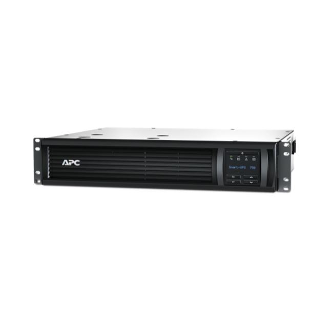 APC Smart-UPS 750VA/500W Line Interactive UPS, 2U RM, 230V/10A Input, 4x IEC C13 Outlets, Lead Acid Battery, SmartConnect Port  SmartSlot, LCD