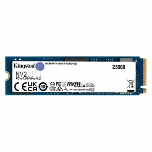 (LS) Kingston Nv2 250GB M.2 NVMe PCIe 4.0 SSD - 3000/1300MB/s 80TBW 1.5 Million Hrs M.2 2280 3Y WTY