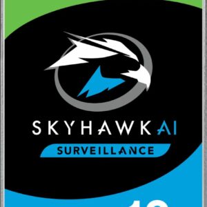 Seagate 10TB 3.5" SkyHawk Surveillance AI, 512E SATA3 6Gb/s 256MB Cache 24x7 HDD ST10000VE001  5 Years Warranty