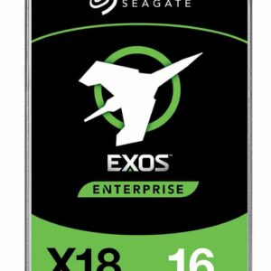 Seagate 16TB 3.5" SATA EXOS X18 Enterprise 512E/4KN, 6GB/S 7200RPM 24x7 data availability HDD. 5 Years Warranty