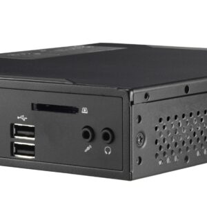 Shuttle DS20U7 Slim Mini PC 1L Barebone- Intel Core i7-10510U, Fan-less, 2x LAN, RS232/RS422/RS485, HDMI, DP, VGA, Vesa Mount, 65W adapter
