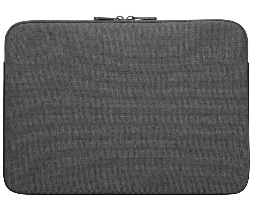 Targus 13-14″ Cypress EcoSmart Sleeve Bag  for Laptop Notebook Tablet – Fits 13″ 13.3″ 14″, Made with 3 Recycled Water Bottles – Grey