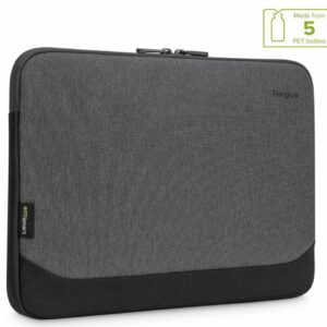 Targus 15.6" Cypress EcoSmart Sleeve for Laptop Notebook Tablet - Up to 15.6", Made with 5 Recycled Plastic Water Bottles - Grey