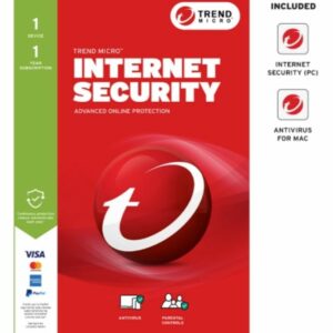 Trend Micro Internet Security (1 Device) 1Yr Retail Mini Box Auto Renew