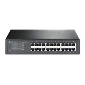 TP-Link TL-SG1024D 24-Port Gigabit Desktop/Rackmount Unmanaged Switch energy-efficient Supports MAC Plug  play 48Gbps Switching Capacity