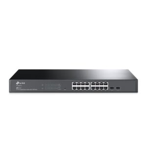 TP-Link TL-SG2218 JetStream 16-Port Gigabit Smart Switch with 2 SFP Slots, Support Omada SDN, L2/L3/L4 QoS, Static Routing,Rack Mountable