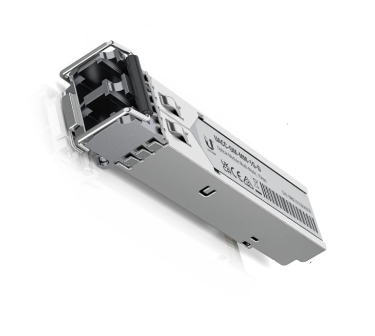 Ubiquiti UFiber SFP Multi-Mode Fiber Module, 2-Pack, 1.25 Gbps Throughput, 1.25 Gbps Throughput, Supports Connections Up to 550 m, Incl 2Yr Warr