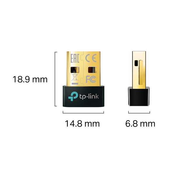 TP-Link UB500 Bluetooth 5.0 Nano USB 2.0 Adapter, Add Bluetooth To Your Devices, Wireless Connectivity, Windows 10/8.1/7, Plug and Play
