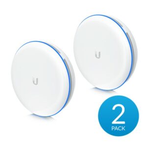 Ubiquiti UniFi Building-to-Building Bridge - 60 GHz Wireless Bridge with a 10 Gbps SFP+ Interface, Complete PtP Link, Sold as 2 Pack, Incl 2Yr Warr