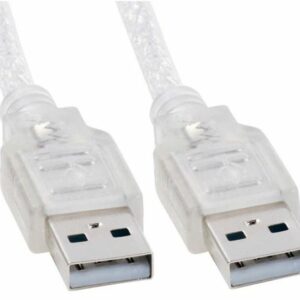 8Ware 2m USB 2.0 Cable - Type A to Type A Male to Male High Speed Data Transfer for Printer Scanner Cameras Webcam Keyboard Mouse Joystick