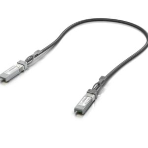 Ubiquiti UniF SFP+ Passive Direct Attach Copper Patch Cable, 0.5 meter, SFP+ to SFP+ Connector, 10Gbps Throughput