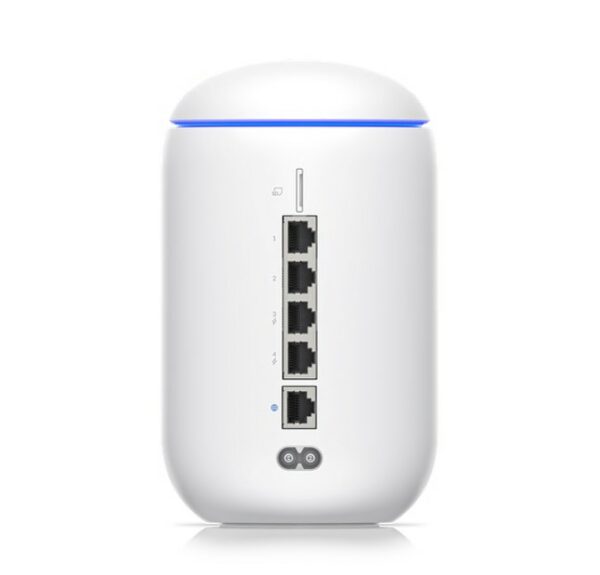 Ubiquiti UniFi Dream Router, WiFi 6 router, USG, 2x PoE Output, UniFi OS Console (UniFi Network, Protect, Talk, Access) Up 700Mbps, Incl 2Yr Warr