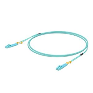 Ubiquiti MultiMode 10 Gbps OM3 Duplex LC Cable, 0.5m Length, Single Unit,10 Gbps Throughput, LC-LC Connector, Incl 2Yr Warr