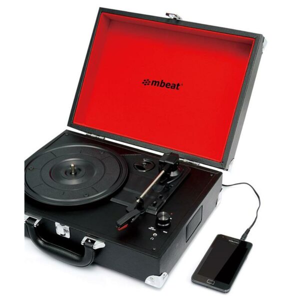 mbeat® Retro Briefcase-styled USB Turntable Recorder