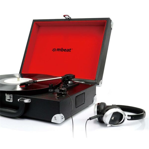 mbeat® Retro Briefcase-styled USB Turntable Recorder