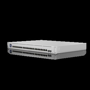 Ubiquiti UniFi Switch Enterprise 24-port PoE+ 12x2.5GbE 12x1GbE Ports, Ideal For Wi-Fi 6 AP, 2x 10g SFP+ Ports, Managed Layer 3 Switch (400W)