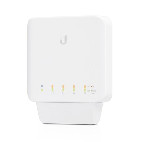 Ubiquiti UniFi USW Flex - Managed, Layer 2 Gigabit Switch with Auto-sensing 802.3af PoE Support. 1x PoE In, 4x PoE Out, Incl 2Yr Warr