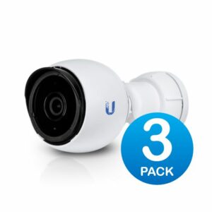Ubiquiti UniFi Protect Camera, 3 Pack Infrared IR 1440p Video 24 FPS- 802.3af is embedded, Metal Housing, Fully Weatherproof