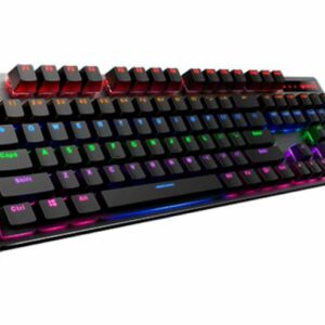 RAPOO V500 Pro Backlit Mechanical Gaming Keyboard Blue Switch - Spill Resistant, Metal Cover, Ideal for Entry Level Gamers