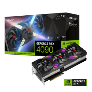 PNY nVidia GeForce RTX 4090 OC 24GB XLR8 Gaming Verto EPIC-X RGB Triple Fan 16384 Cuda 21Gbps 2230/2565 MHz 8K@120Hz 3xDP 1xHDMI 4xDisplay