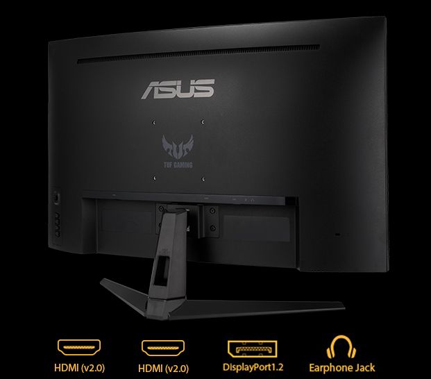 ASUS VG32VQ1B 31.5″ Curved Gaming Monitor, WQHD (2560×1440), 165Hz(Above 144Hz), Extreme Low Motion Blur, Adaptive-sync, FreeSync Premium, 1ms (MPRT)