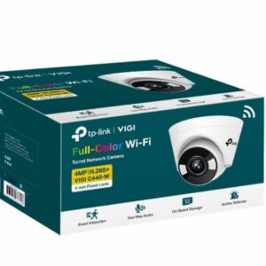 TP-Link VIGI 4MP C440-W(4mm) Full-Colour Wi-Fi Turret Network Camera,4mm Lens, Smart Detection, 3YW