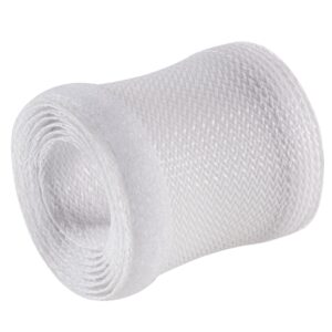 Brateck Flexible Cable Wrap Sleeve with Hook and Loop Fastener (135mm/5.3" Width) Material Polyester Dimensions 1000x135mm --White