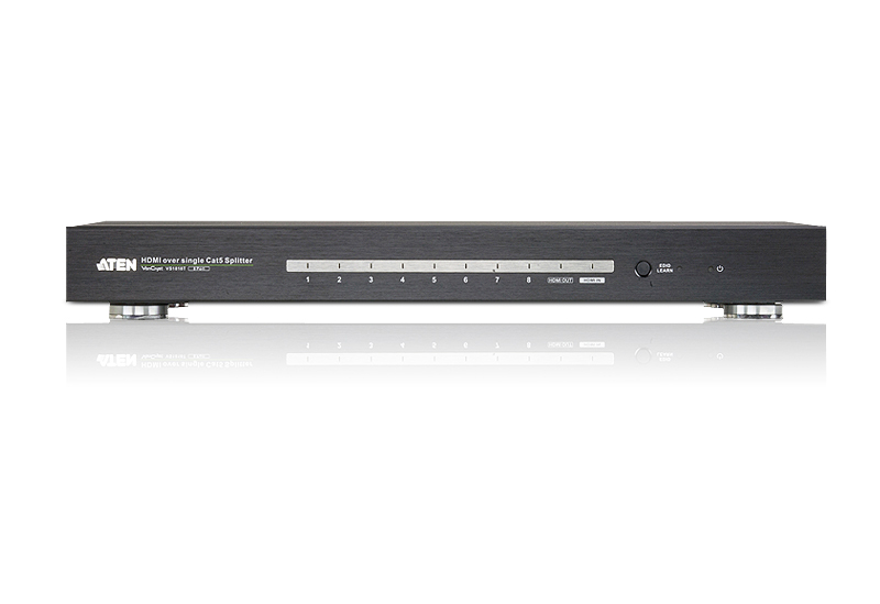 Aten Professional Video Splitter 8 Port HDMI Over Single Cat 5 Splitter, Ultra HD 4kx2k  1080p Full HD