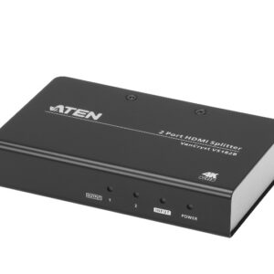 Aten Video Splitter 2 Port HDMI True 4K Splitter, HDCP 2.2. Support HDR. Up to 4096 x 2160 / 3840 x 2160 @ 60Hz (4:4:4)