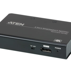 Aten Video Splitter 2 Port DisplayPort 4K Splitter, 4096x2160 / 3840x2160@60Hz, Supports Extend Mode  Split Mode