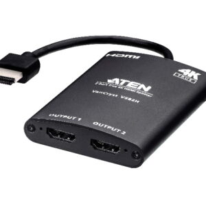 Aten Video Splitter 2 Port HDMI True 4K Compact Splitter, USB powered, auto-downscaling feature,