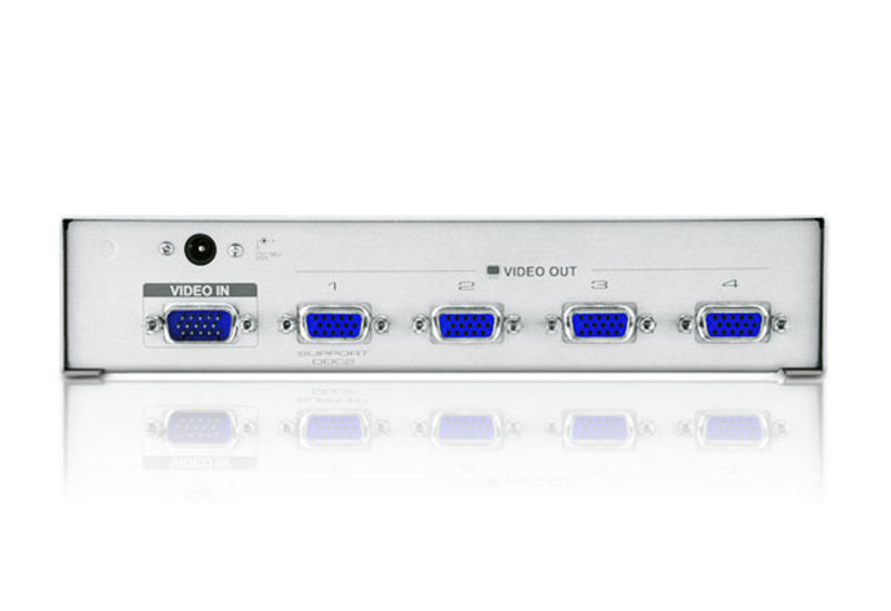 Aten Video Splitter 4 Port VGA Splitter 350MHz, 1920x1440@60Hz Max, Cascadable to 3 levels (Up to 64 Outputs)