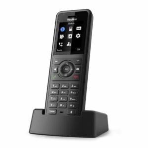 Yealink W57R Ruggedised SIP DECT IPPhone Handset, 1.8" color screen, HD Voice, up to 40 hrs talk time, 575 hrs standby, Vibration alarm