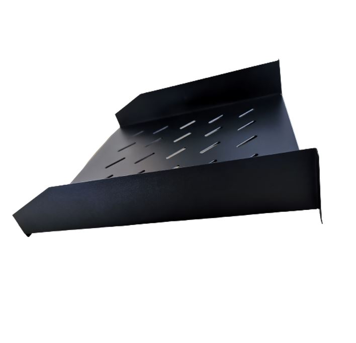 LDR Cantilever 2U 452mm Deep Shelf Recommended for 19′ 1000mm Deep Cabinet – Black Metal Contruction