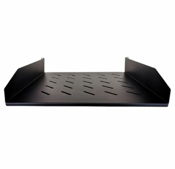 LDR Cantilever 2U 300mm Deep Shelf Recommended for 19' 600mm Deep Cabinet - Black Metal Contruction