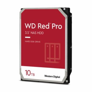 Western Digital WD Red Pro 10TB 3.5" NAS HDD SATA3 7200RPM 256MB Cache 24x7 300TBW ~24-bays NASware 3.0 CMR Tech 5yrs wty ~WD100EFBX