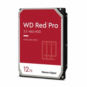 Western Digital WD Red Pro 12TB 3.5" NAS HDD SATA3 7200RPM 256MB Cache 24x7 300TBW ~24-bays NASware 3.0 CMR Tech 5yrs wty