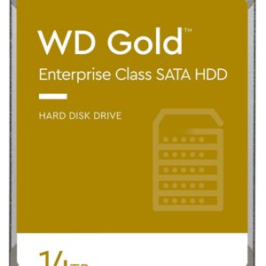 Western Digital 14TB WD Gold Enterprise Class Internal Hard Drive - 7200 RPM Class, SATA 6 Gb/s, 512 MB Cache, 3.5" - 5 Years Limited Warranty