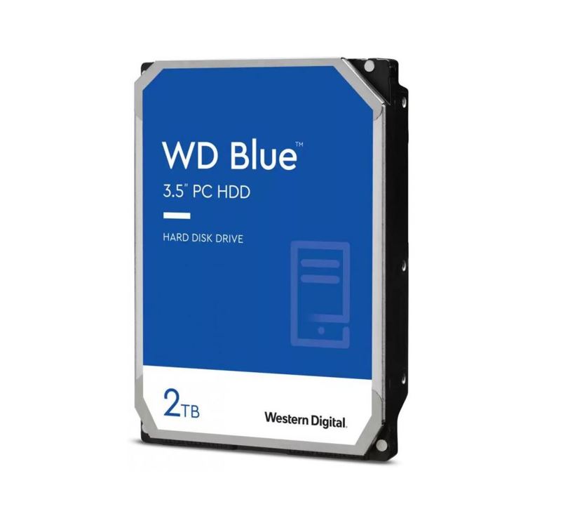 Western Digital WD Blue 2TB 3.5" HDD SATA 6Gb/s 7200RPM 256MB Cache SMR Tech 2yrs Wty