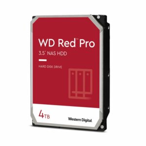 Western Digital WD Red Pro 4TB 3.5" NAS HDD SATA3 7200RPM 256MB Cache 24x7 300TBW ~24-bays NASware 3.0 CMR Tech 5yrs wty