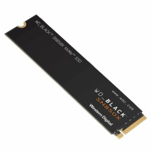 Western Digital WD Black SN850X 2TB Gen4 NVMe SSD for PS5 - 7300MB/s 6600MB/s R/W 1200TBW 1200K/1100K IOPS 1.75M Hrs MTBF 5yrs ~WDS200T1X0E