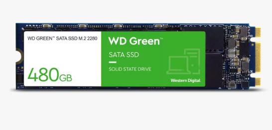Western Digital WD WDS480G3G0B Green SATA M.2 2280 SSD 480GB 3-Year Limited Warranty
