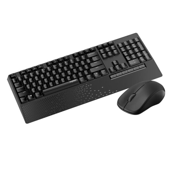 RAPOO X1960 Wireless Mouse and Keyboard Combo with Palm Res -1000DPI, Wireless 2.4G, 10m Range, Spill Resistant, Plug-and-Play