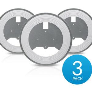Ubiquiti AP Lite Recessed Ceiling Mount, 3-pack, Compatible with the U6 Lite, U6+, nanoHD, AC Lite, Low‑profile Mounting Option