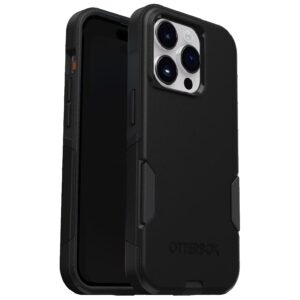 OtterBox Commuter Apple iPhone 15 Pro (6.1") Case Black - (77-92561), Antimicrobial, DROP+ 3X Military Standard, Dual-Layer, Raised Edges, Port Covers