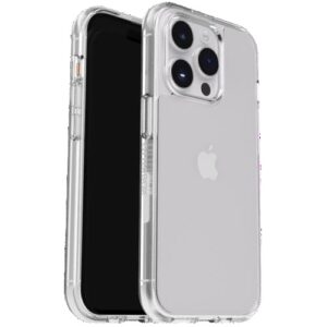 OtterBox React Apple iPhone 15 Pro (6.1") Case Clear - (77-92756), Antimicrobial, DROP+ Military Standard, Raised Edges,Hard Case,Soft Grip